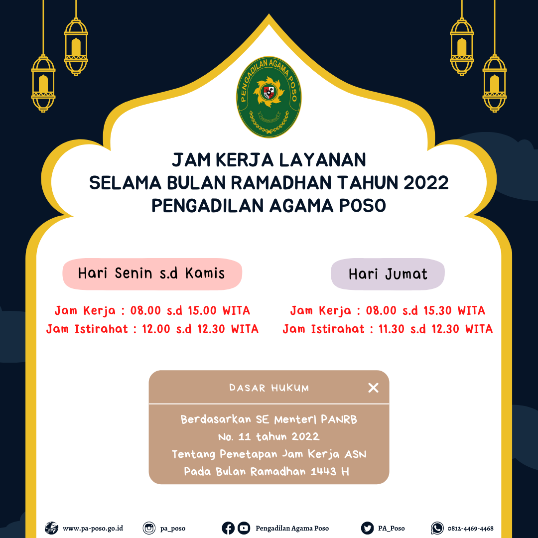 Jam Kerja Bulan Ramadhan 2022