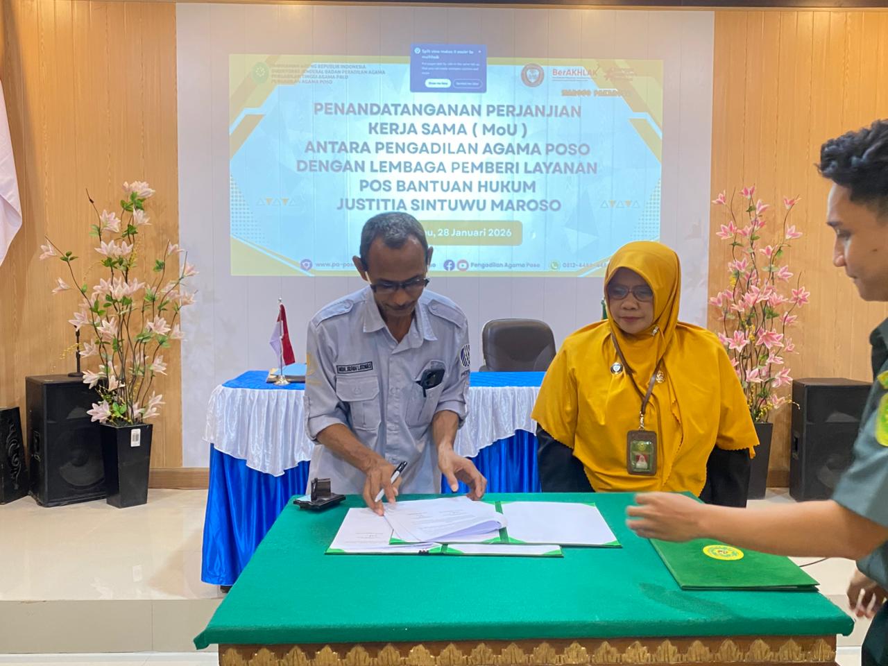 penandatangan mou