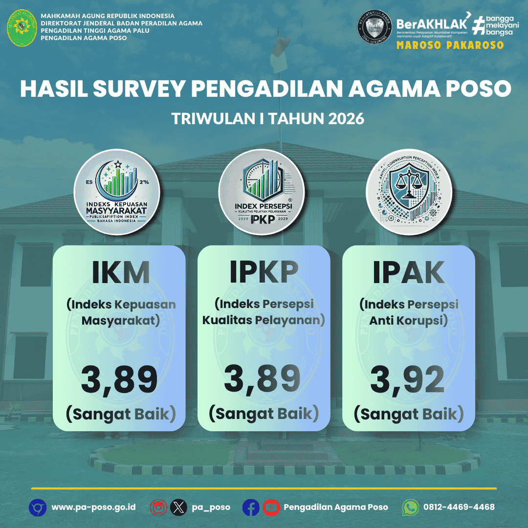 HASIL SURVEY PENGADILAN AGAMA POSO 2