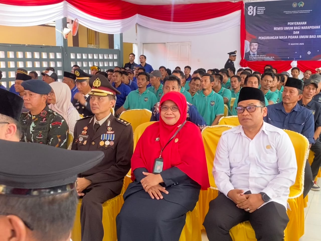 Ketua Pengadilan Agama Poso Hadiri Acara Penyerahan Remisi Umum Tahun 2026 di Rutan Kelas IIB Poso