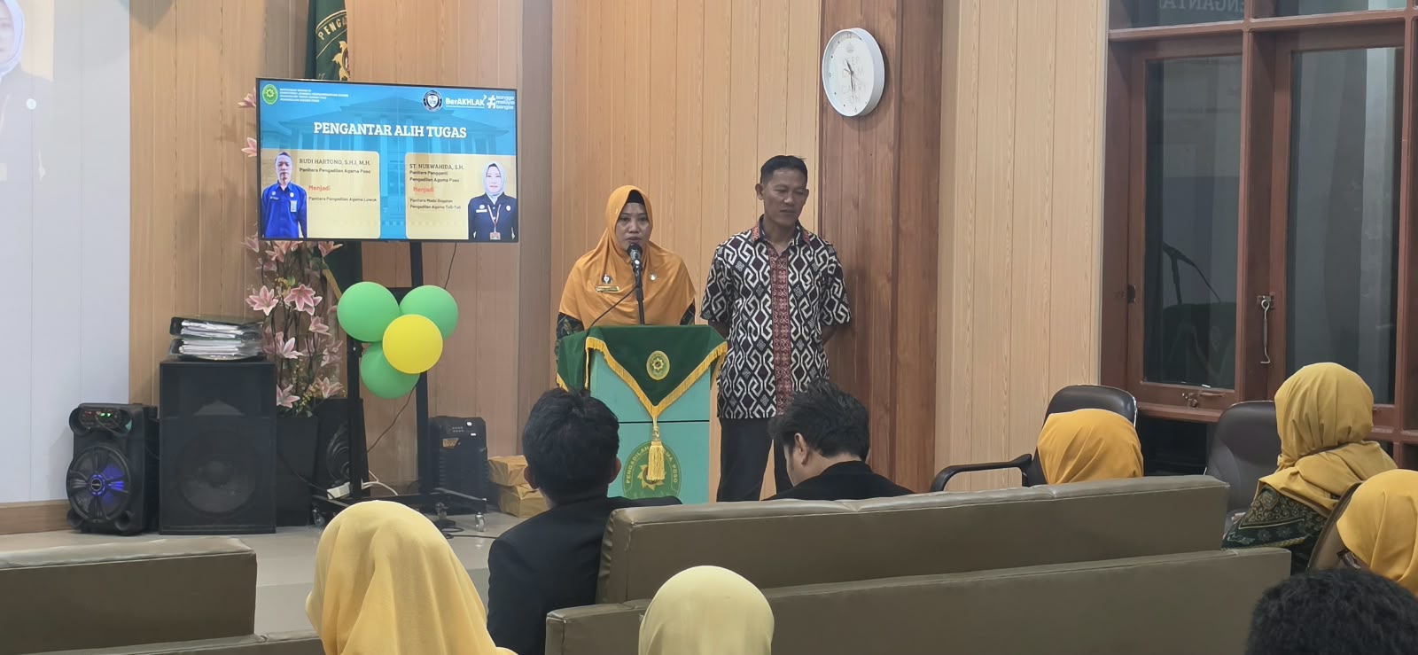 Pengantar Alih Tugas Panitera dan Panitera Pengganti Pengadilan Agama Poso 2