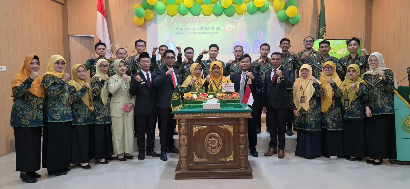 Rangkaian Peringatan HUT Mahkamah Agung RI ke 81 di Pengadilan Agama Poso