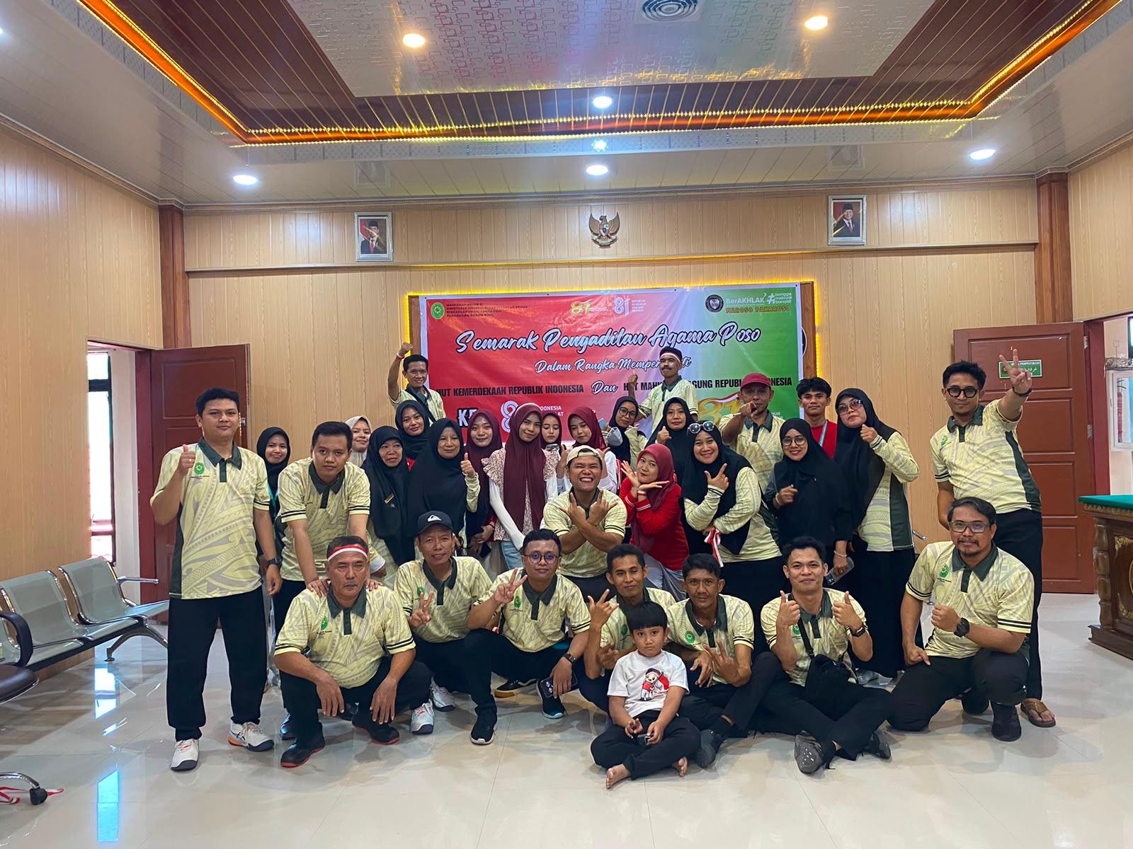 Rangkaian Peringatan HUT RI Ke 81 di Pengadilan Agama Poso 2
