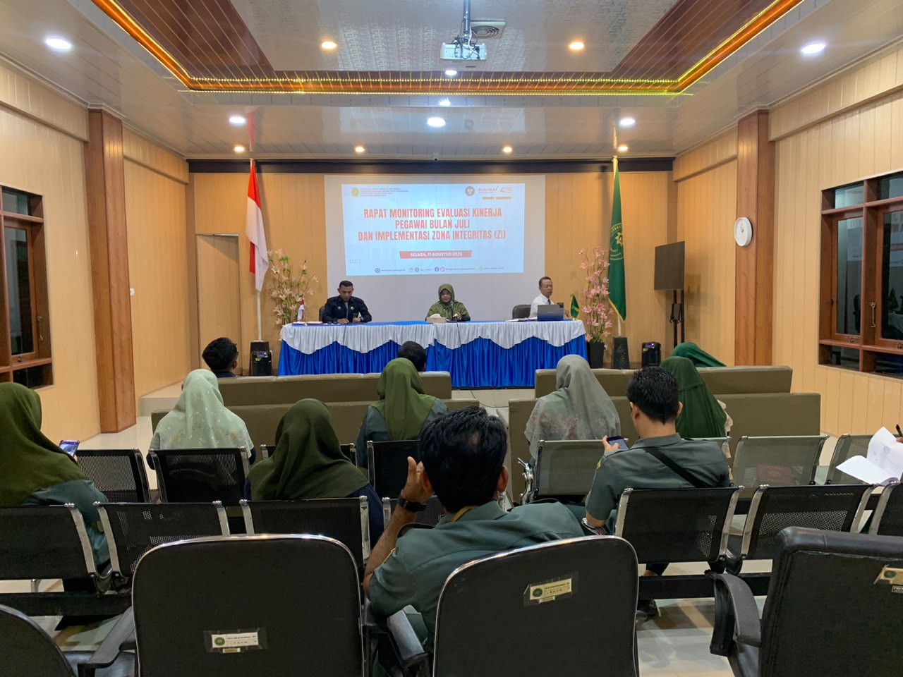 Rapat Monitoring dan Evaluasi Kinerja Pegawai Bulan Juli 2026