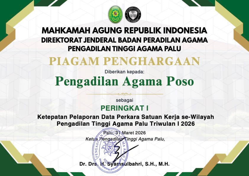 juara 1 Ketepatan Pelaporan Data Perkara