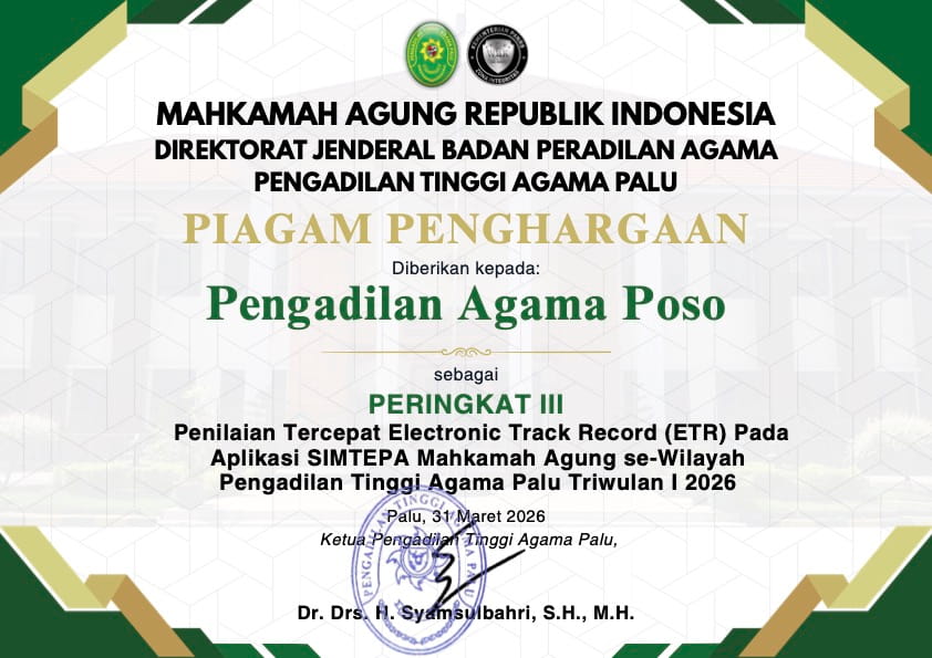 juara 3 Penilaian Tercepat Electronic Track Record ETR 1